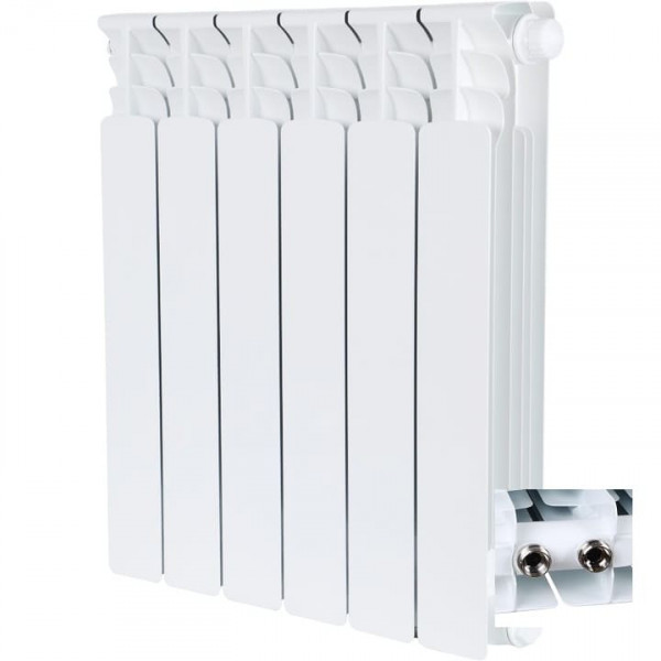 Радиатор биметаллический нижнее правое подключение STOUT Space 500 6 секций