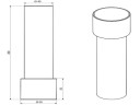 Трубка прямая д/сифона 40х40/50 L=200мм Орио В-4279