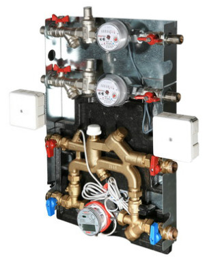 Квартирная станция с модулями ХВ и ГВ VT.CMF