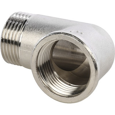 Угольник 1" ВН никель STOUT