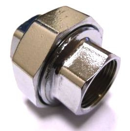 Американка  1/2" в/в  ХРОМ полир.  GF ИТАЛИЯ