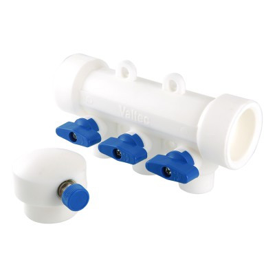 Коллектор PPR с отсечными кранами 40х20-3 вых. Valtec VTр.780