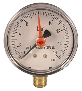 119.10 Манометр ABS D.63 радиальный 0-10 bar 1/4 Malgorani