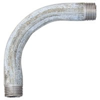 Отвод сталь  оцинков. 90гр Ду25 резьбовой
