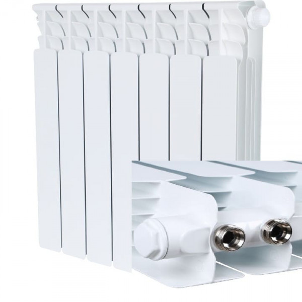 Радиатор биметаллический нижнее правое подключение STOUT Space 500 7 секций