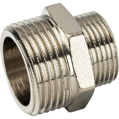 Ниппель переходной никелированный 1"x3/4" STOUT