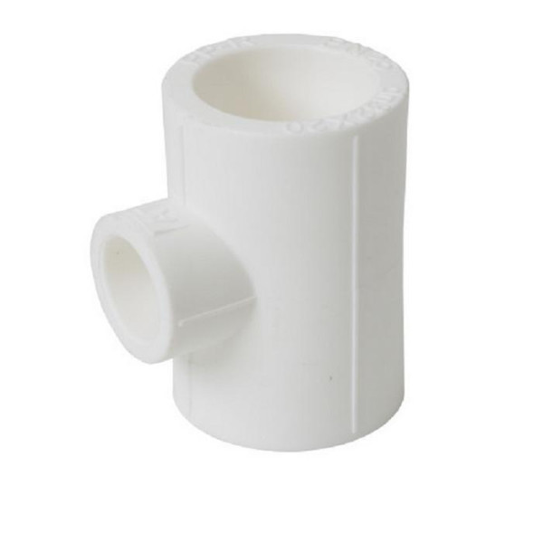 Тройник PP-R переходн белый Дн25х20х20 VALFEX