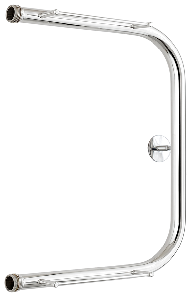 Полотенцесушитель П-обр. с полками 500х400 резьба-cгон 1" СТИЛЬЕ