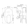 Donau 5361 Смеситель для ванны и душа WasserKraft