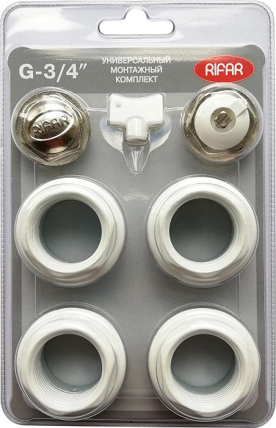 Монтажный комплект для подключения радиатора универсальный 3/4" RIFAR