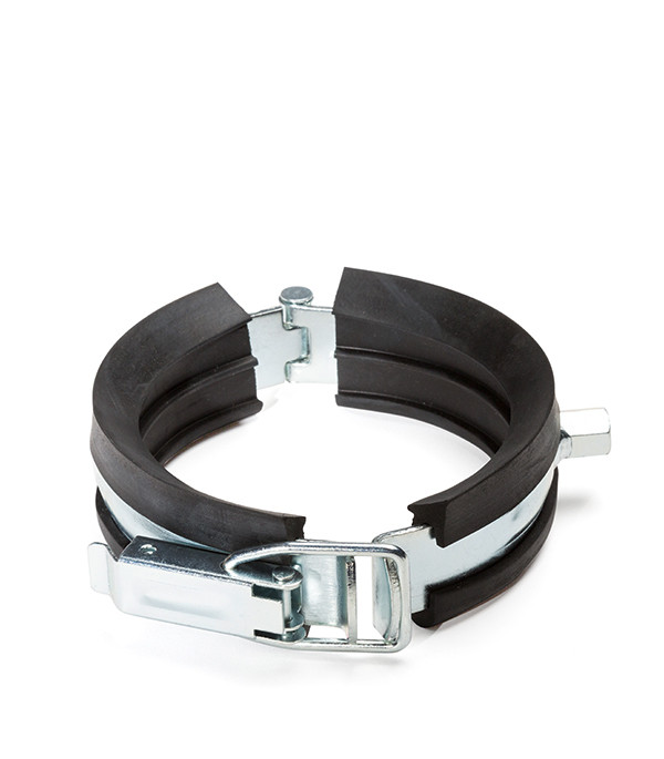 Хомут шумопоглощающий Raupiano 50 c замковой защелкой,М8/10