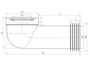 Труба фановая д/унитаза Дн110х90гр W9228
