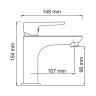 Leine 3504 Смеситель для раковины WasserKraft