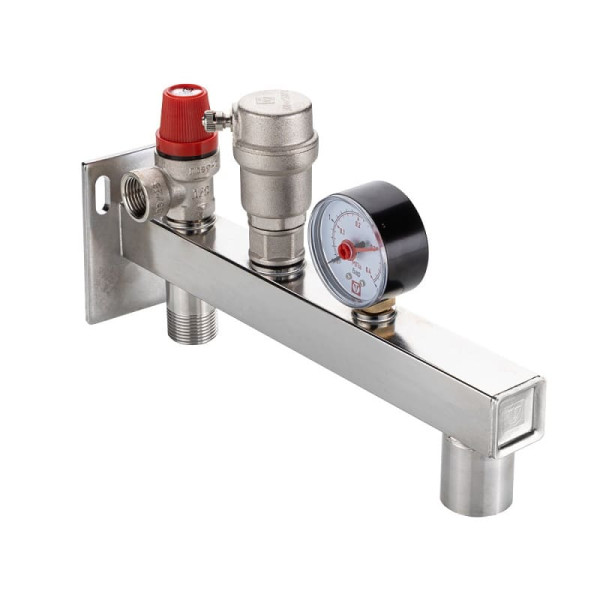 Группа безопасности из нержавеющей стали консольная 3/4", 0-4 бар VT.495.SS