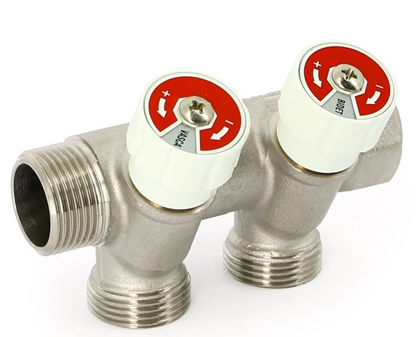 Коллектор с регулирующими клапанами 1х2х3/4EK, Uni-Fitt