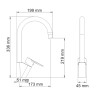Leine 3507 Смеситель для кухни с поворотным изливом WasserKraft