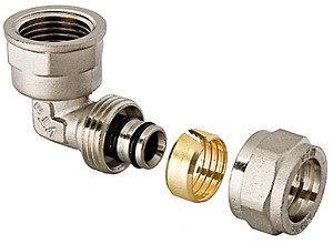 М/пл угол 90 гр.обжим ВР 16х1/2" Valtec VTm.352.N