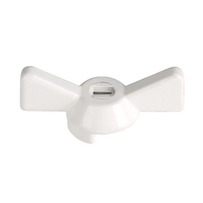 Ручка-бабочка для крана белая 1/2"–3/4" VT.220.W