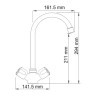 Amper 2907 Смеситель для кухни с поворотным изливом WasserKraft