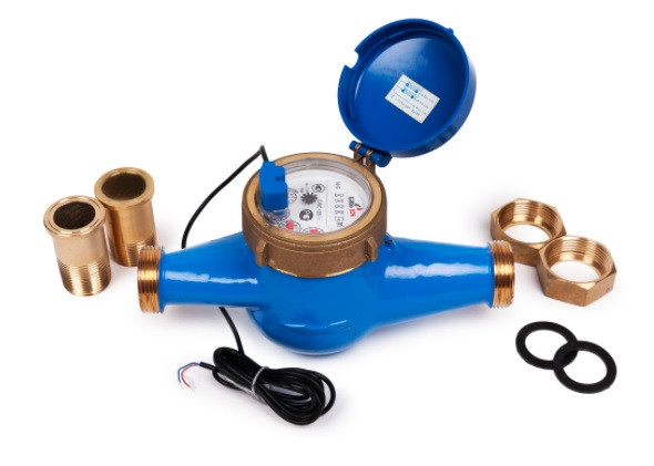 DRCi-15, Счетчик холодной воды многоструйный сухоход IP68, класс"С" имп.вых.с присоединителями Groen