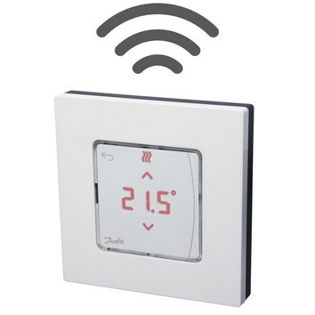 Danfoss Icon 24В беспроводной сенсорный комнатный термостат, накладной 088U1121