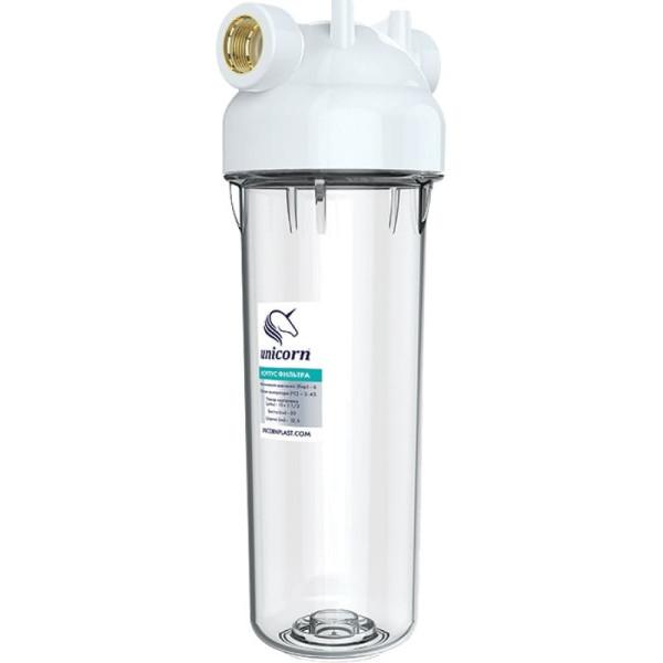 Фильтр для холодной воды магист.прозрач. 3/4 (10"SL) Unicorn