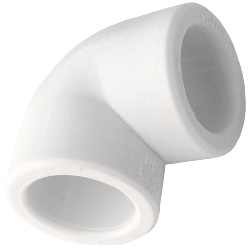 Угольник PP-R бел нап Дн50 РосТурПласт