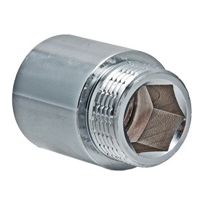 Удлинитель хромированный 1/2" вн.-нар. х15 мм VTr.198.С