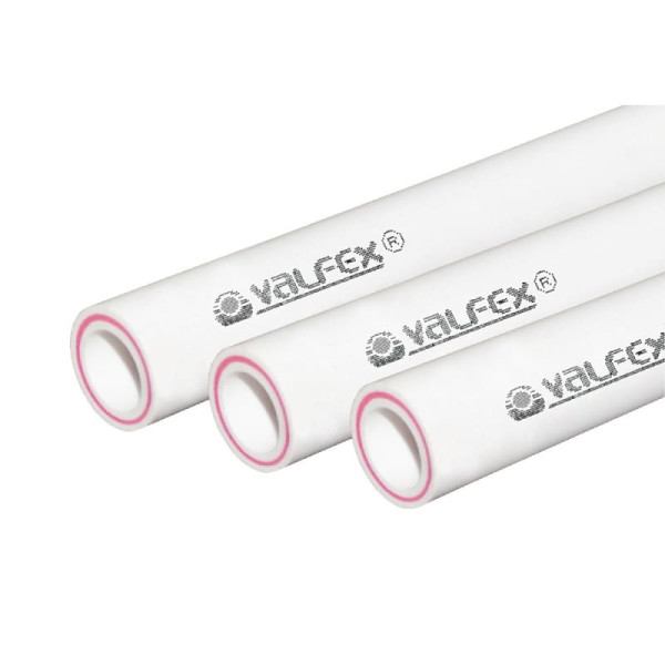 Труба PP-RGF арм стекловолокном белый Дн32х4,4 Py20 90C L=4м VALFEX