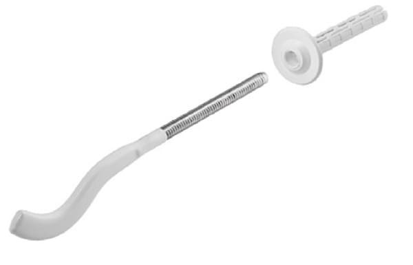 Крепление д/радиат плоское с дюб. 170/7 (белый пласт) ST2566PBG new (аналог Omec 28PLS170)