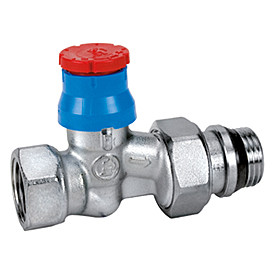 R402X034 Вентиль термостатический  3/4" прямой с герм прокладкой, хромированный