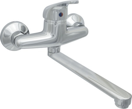 Смеситель настенный д/мойки ЦС 294-2 однор.ниж.плоский излив Стройка Подольск СТ300503