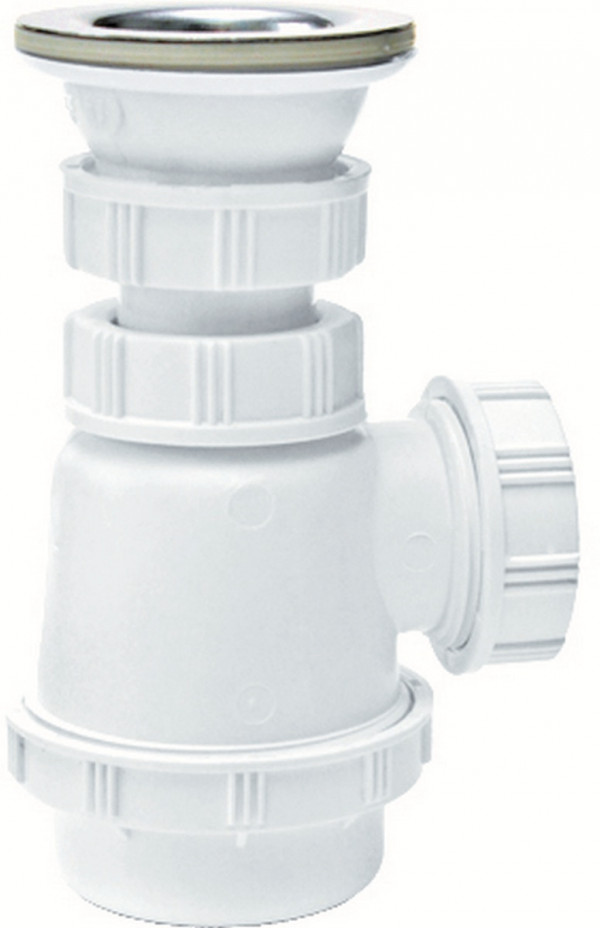 Сифон 1' 1/4*32 мм c выпуском и пробкой для биде и умывальников