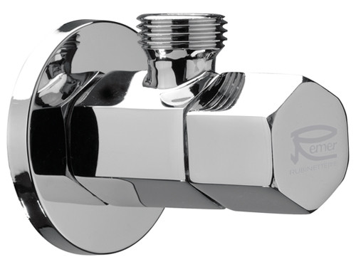 Кран шар. угловой "Esagonale" ш/ш 1/2-1/2 REMER 128E