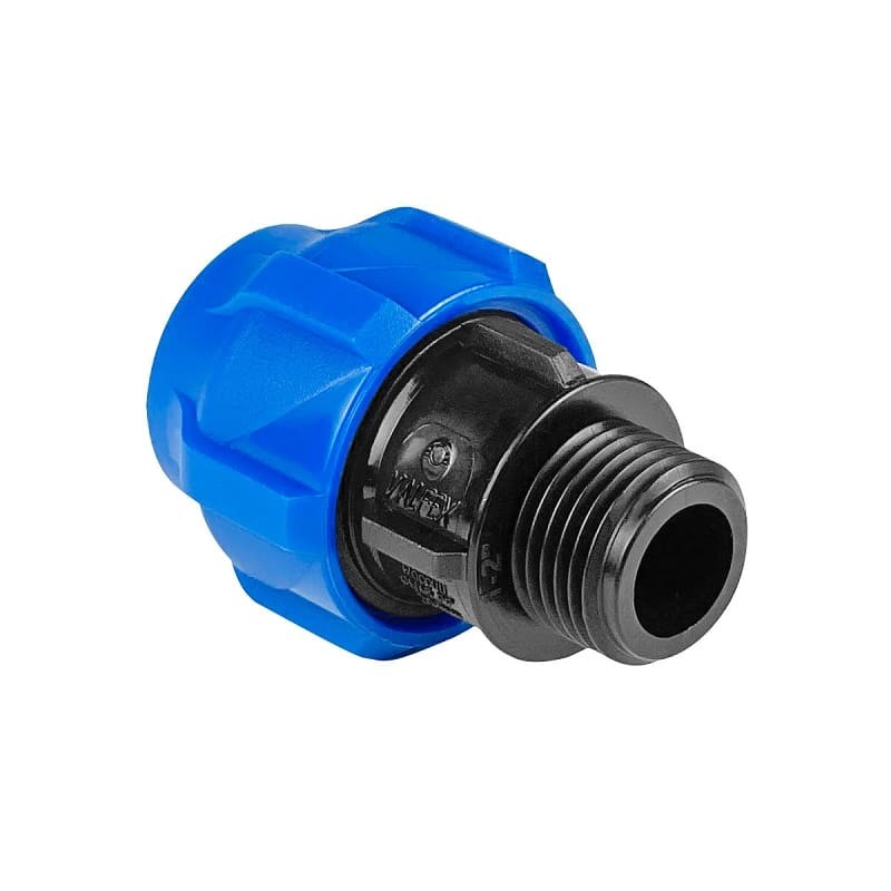 Муфта ПЭ компресс Дн40х1 1/2" НР Ру16 VALFEX 121001140112 Муфта ПЭ компресс Дн40х1 1/2" НР Ру16 VALFEX 121001140112