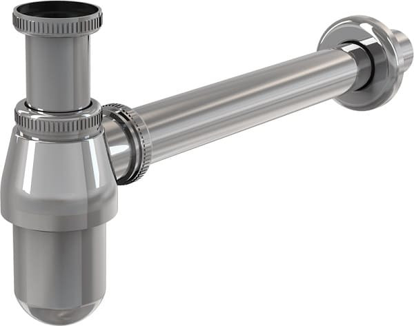 Сифон для умывальника DN32 с накидной гайкой 1 1/4", латунь A431 Alca Plast