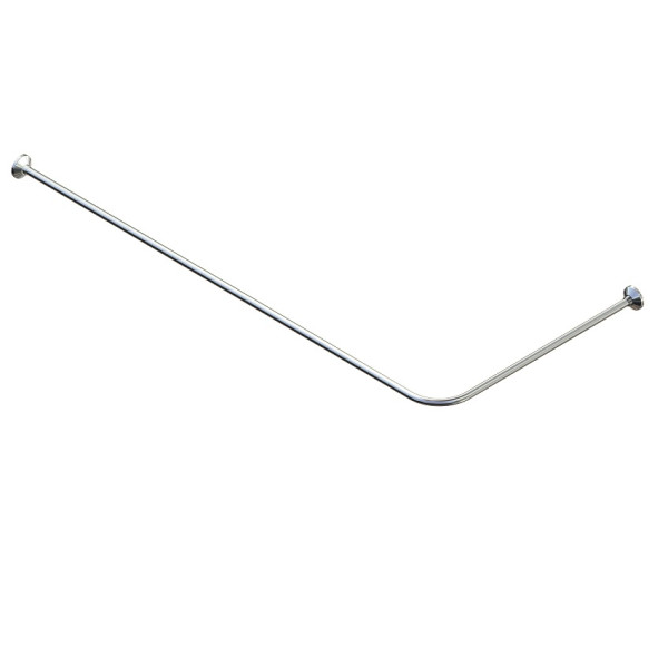 Карниз для ванной Г-образный 1700x700 д.20 мм нерж. сталь