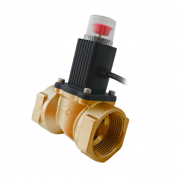 Клапан соленоидный газовый Ду20 латунный