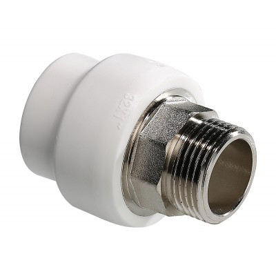 Муфта PP-R бел нап комб Дн63х2" н/р под ключ Valtec