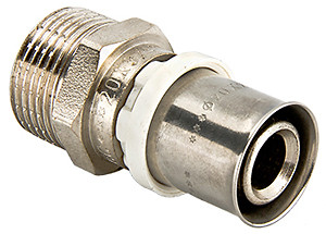 Соединитель пресс с переходом на наружную резьбу 20х3/4" VTm.201.N