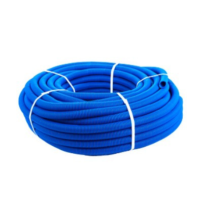 Кожух гофрированный (синий) d=25mm для трубы 16 (бухта 50м)