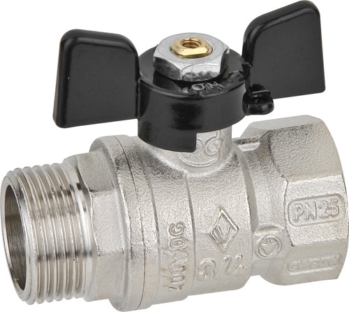 Кран шарoвой В-Н "бабочка" 1" Bugatti Arizona арт.607