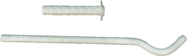 Кронштейн штырьевой бел.плоский 9х260мм ТВЕК