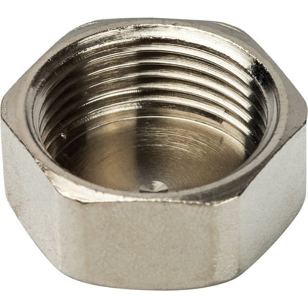 Заглушка никелированная ВР 1/2" STOUT