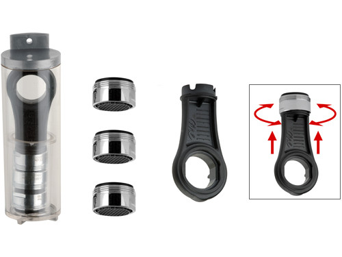 Набор из трех аэраторов, препятствующих отложению известкового налета REMER