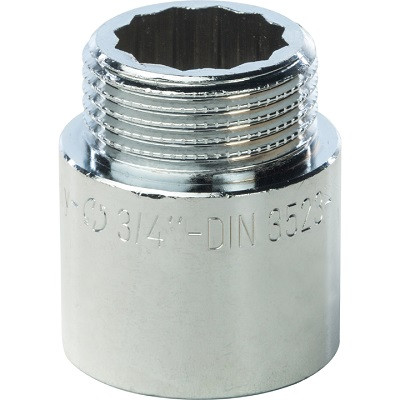 Удлинитель 3/4"х25 хром STOUT