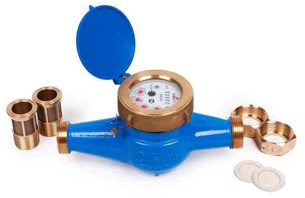 DRC-25, Счетчик холодной воды многоструйный сухоход IP68, класс "С" с присоединителями Groen