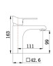 Смеситель для умывальника Д35 SL137-001F