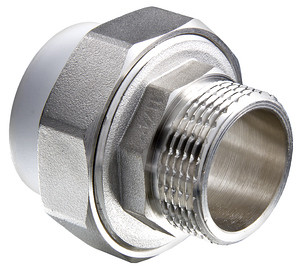 Муфта PP-R бел нап комб Дн40х1 1/4" н/р разъем РосТурПласт