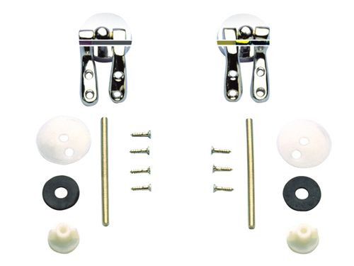 Крепеж для деревянного сиденья к унитазу из хром.латуни RR748